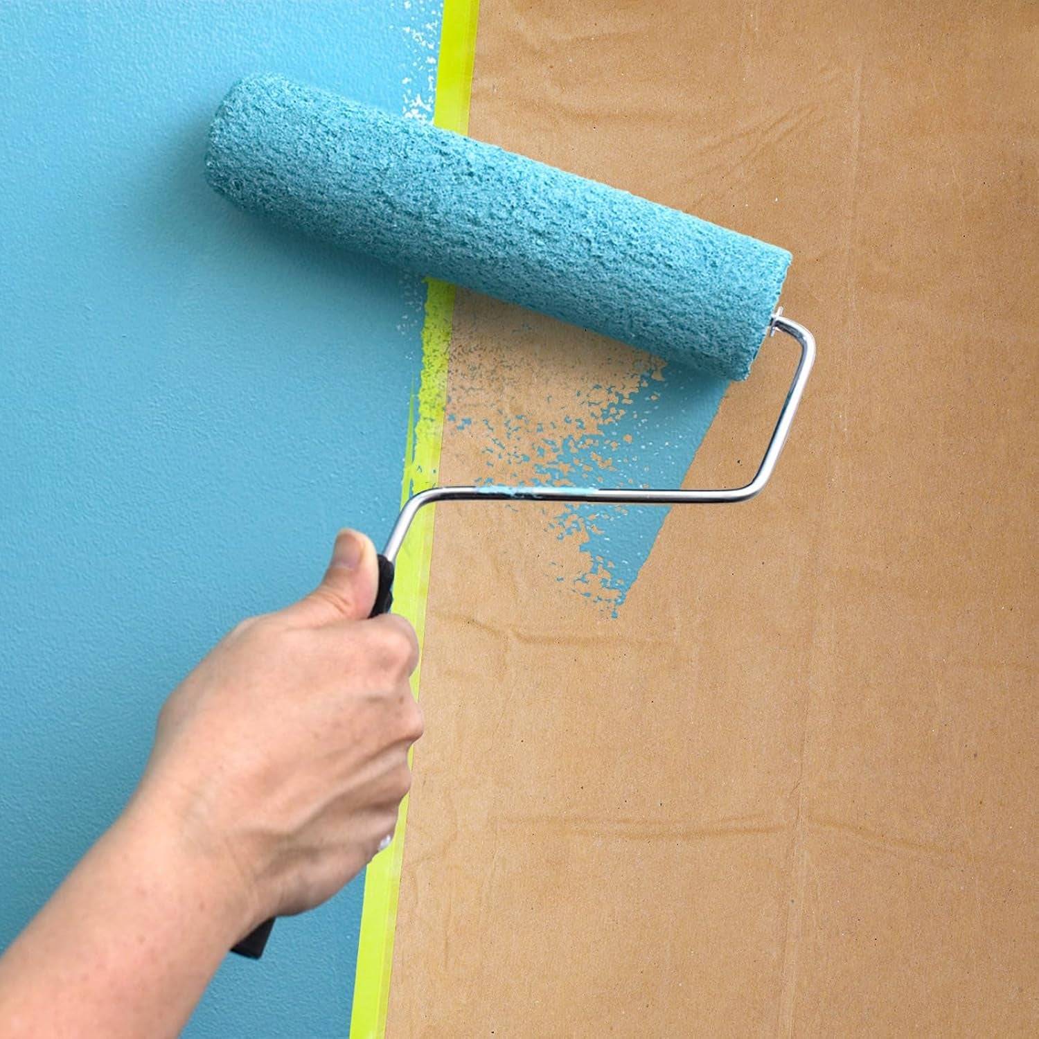 6 Rolls Masking Paper, Pre-Taped Masking Paper for Painting, 30CM X 9M/12'' X 30Ft Tape and Drape Automotive Paint Masking Paper for Car Wall Frame Floor Furniture Protection